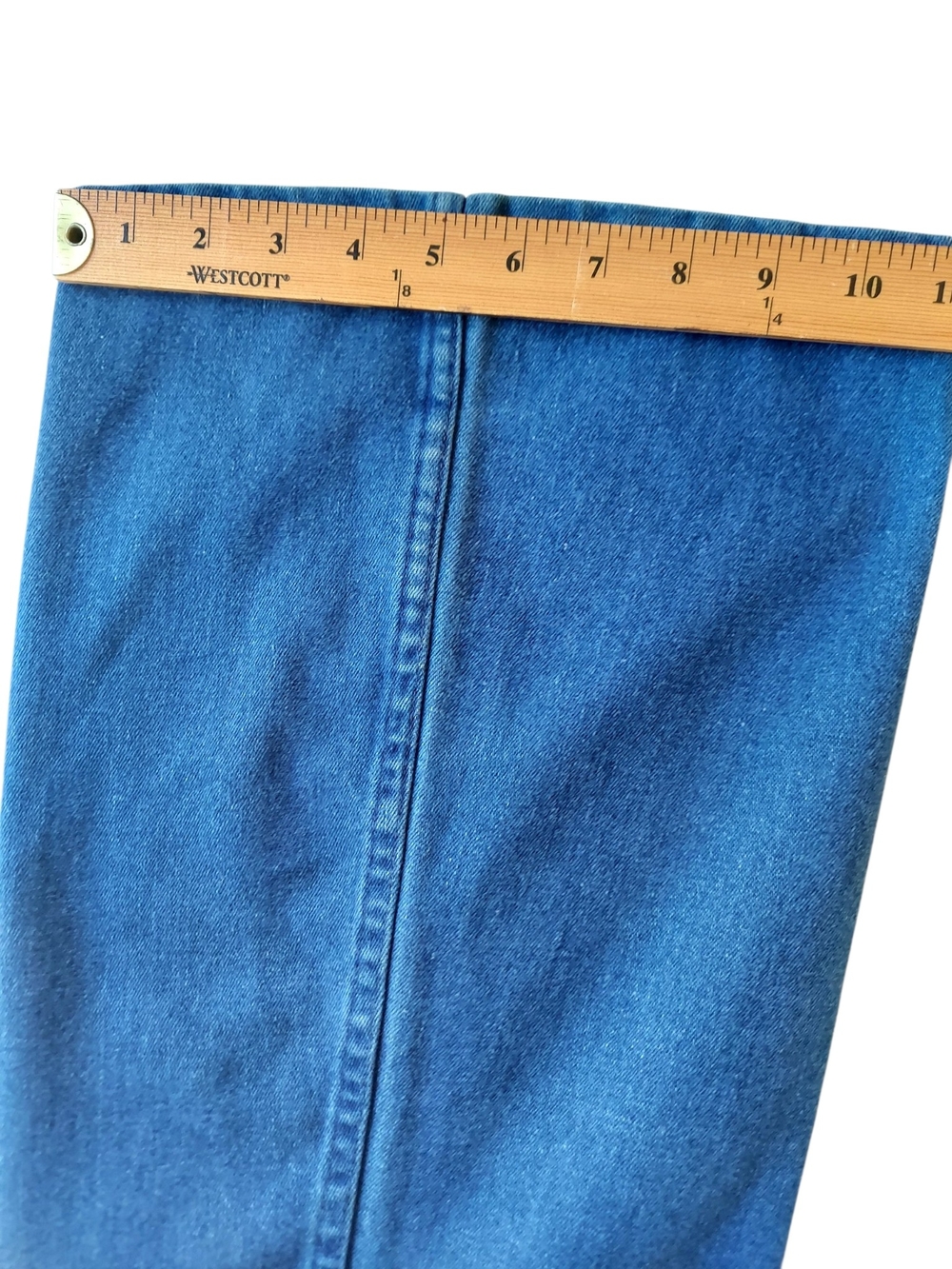 Vintage Seafarer Military Utility Wide Leg Flare Jeans High Rise Navy 30x32 USA - Picture 15 of 15